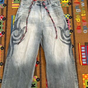 Balenciaga tattoo jeans